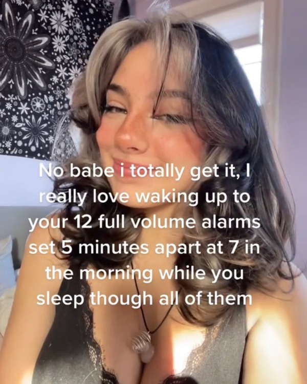 funny and naughty memes for adults - blond - No babe i totally get it, I really love waking up to your 12 full volume alarms set 5 minutes apart at 7 in the morning while you sleep though all of them