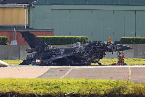 Technician Accidentally Fires Vulcan Cannon And Destroys An F-16 On The Ground In Belgium