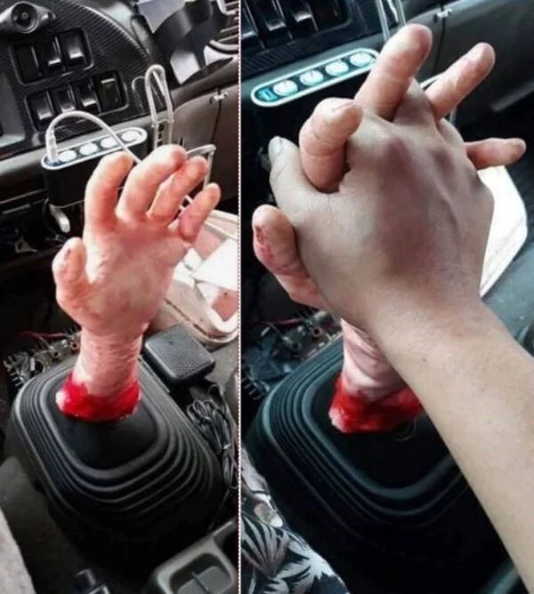 wtf pics - cursed images -hand shifter - C