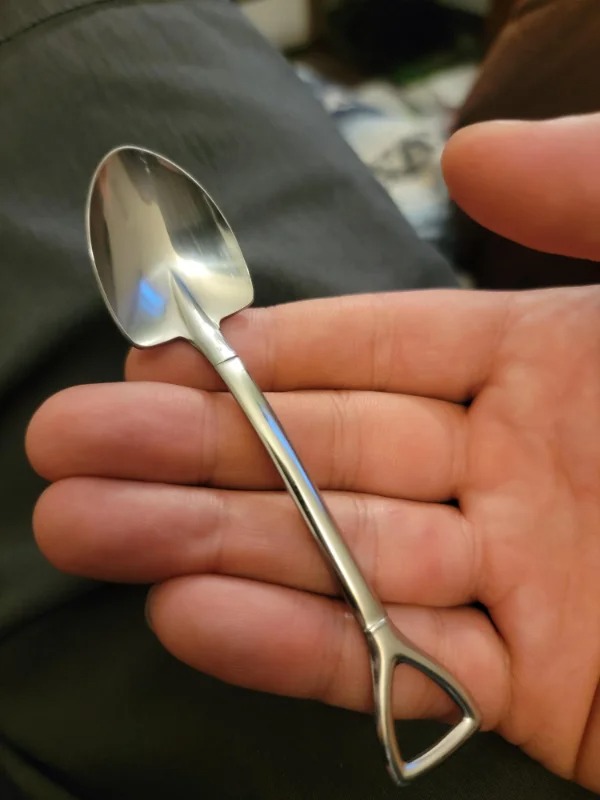 “My ice cream spoon that’s shaped like a shovel.”