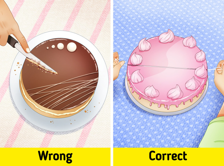 things you have been doing wrong - torte - Wrong Correct