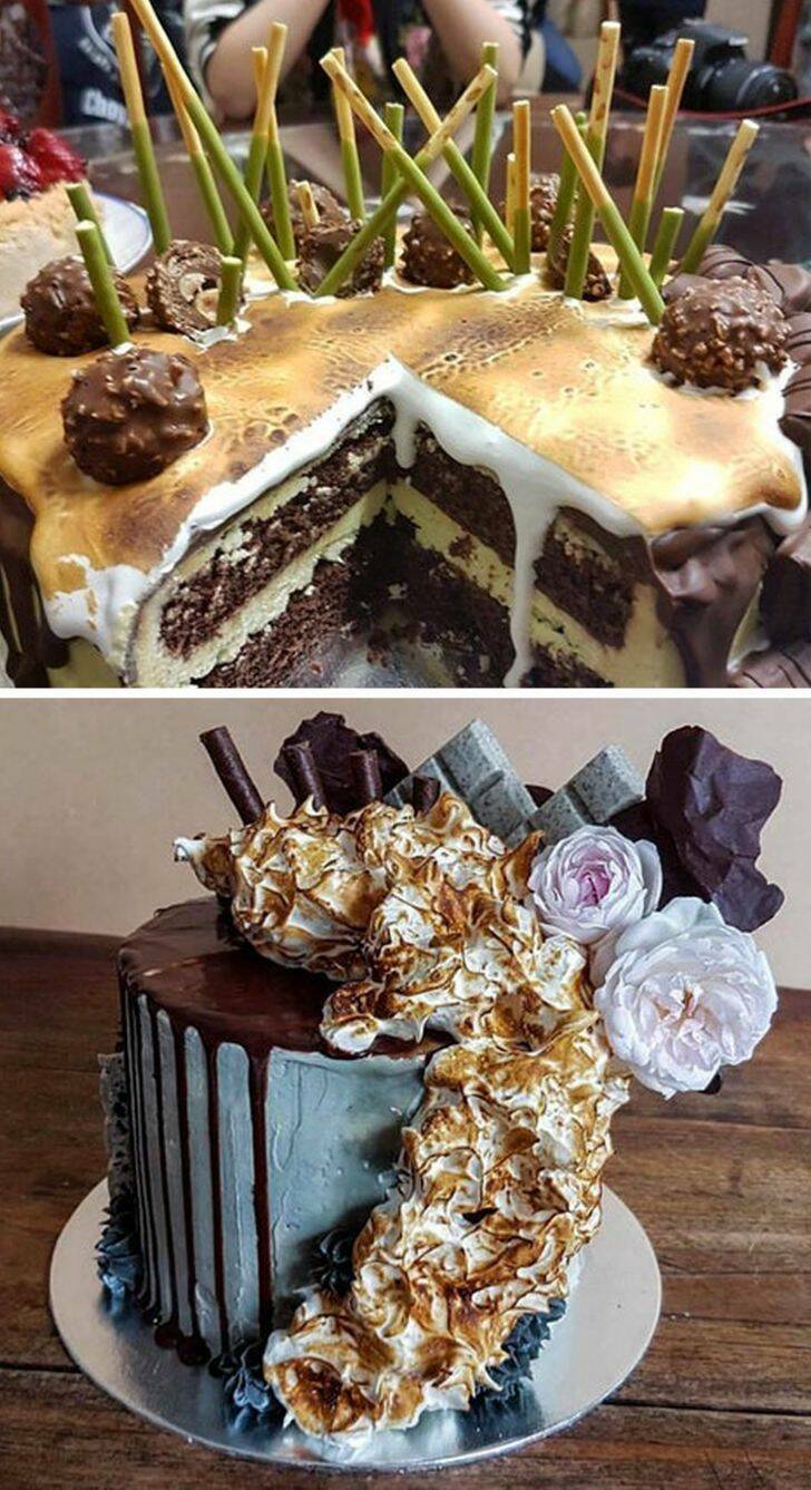 “My progress in making cakes over the year”