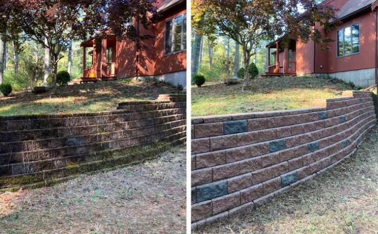 “I don’t think our retaining wall had been touched since it was built in 1983.”