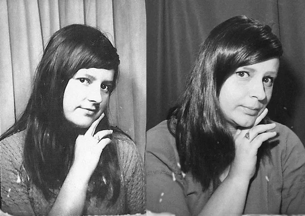 My Grandma when she was young (left) and me (right) :D