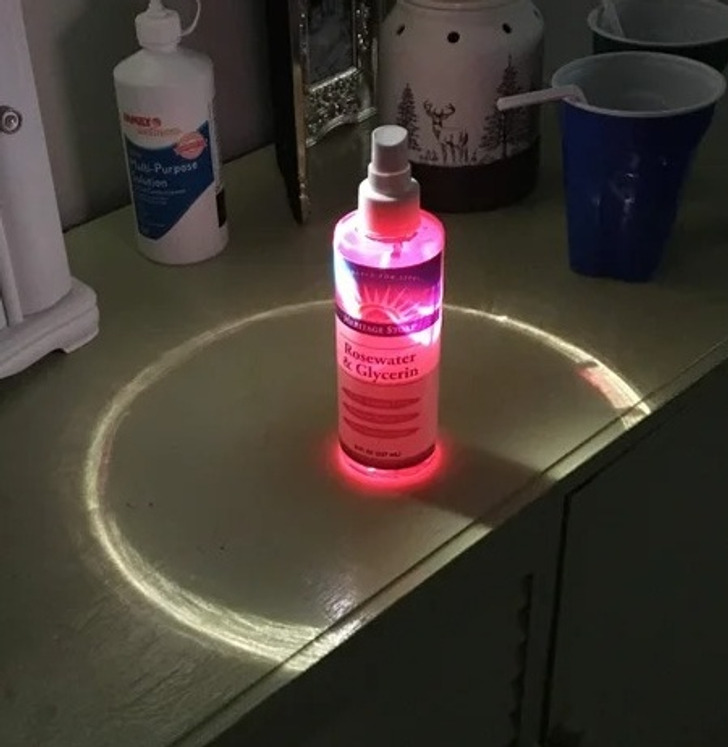 “The way the sun was perfectly hitting this bottle”