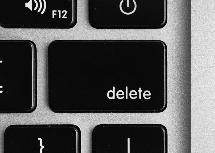 That the delete key on the keyboard deletes to the right of the cursor. Backspace deletes to the left and I would always move the cursor to hit backspace instead of just hitting delete.