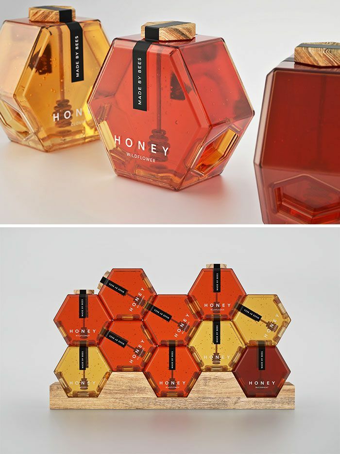 Beautiful Concept Packaging For Honey By Maksim Arbuzov