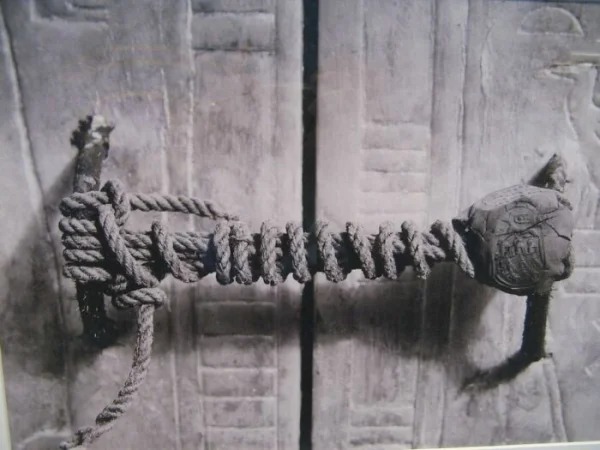 The Unbroken Seal On King Tutankhamun’s Tomb, Which Stayed 3,245 Years Untouched Until The Excavation In 1922.