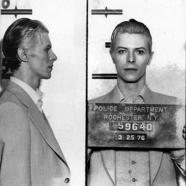 celebrities who got arrested - david bowie mug shot - Ipolice Department Rochester, N.Y. 59640 3 25 76