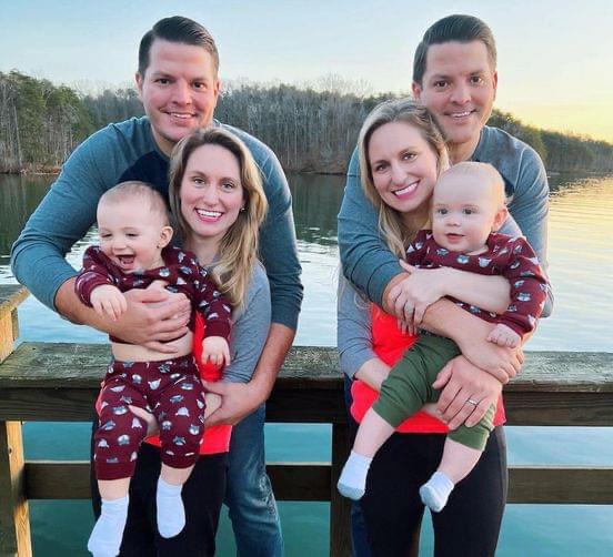 fascinating pics - Identical twin brothers Josh and Jeremy married identical twin sisters Brittany and Briana. Both couples gave birth to male babies at the same time. Although technically they are cousins, children are genetically brothers. It gets weird