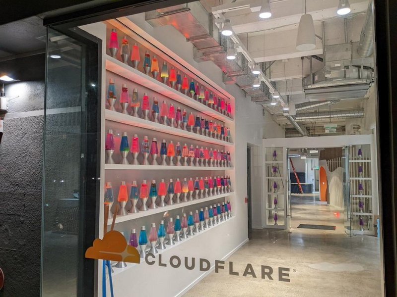 fascinating pics - Cloudflare has a wall full of lava lamps they feed into a camera as a way to generate randomness to create cryptographic keys