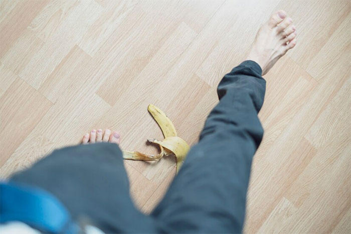 A coworker attempted to prove that you couldn't actually hurt yourself slipping on a banana peel by stepping on one. After which he slipped and hurt himself.

I refused to write it up as an incident. It was too stupid.