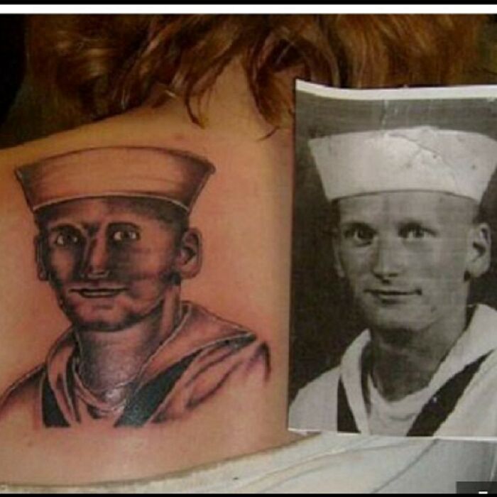 terrible tattoos - fail tattoo portrait