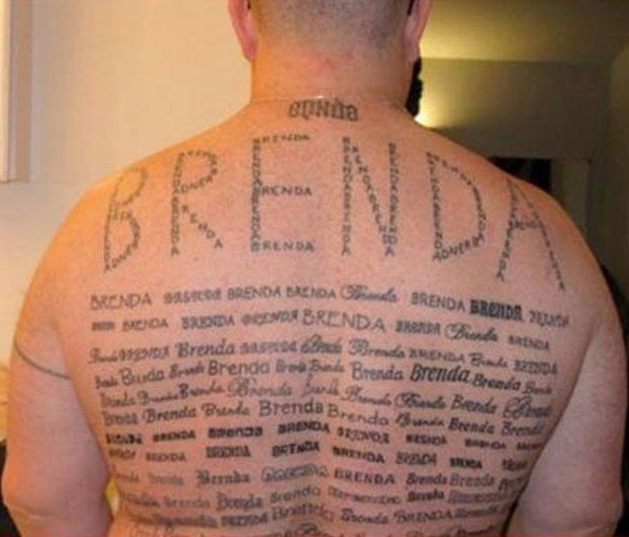 terrible tattoos - brenda tattoo