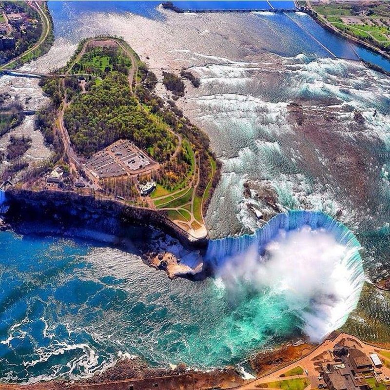 fascinating photos - Ariel View of Niagara Falls