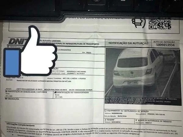 odd things that happened  - back of car speeding ticket