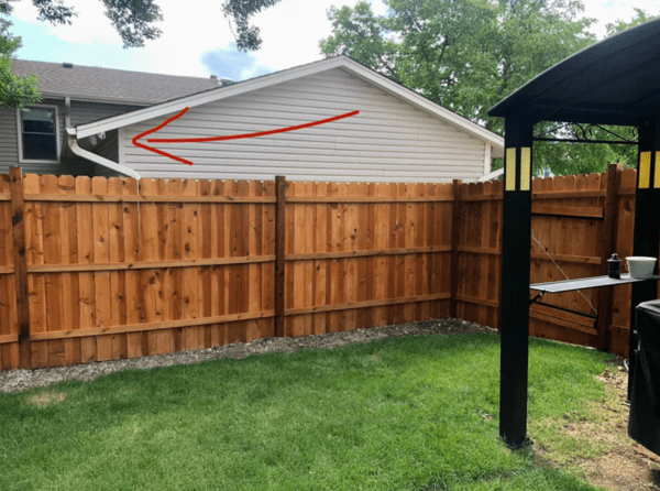 I put up a fence to keep my thieving and incredibly nosy neighbor out. He then puts up a camera so that he can look in.