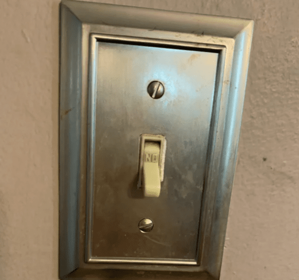 my light switch was installed upside down.