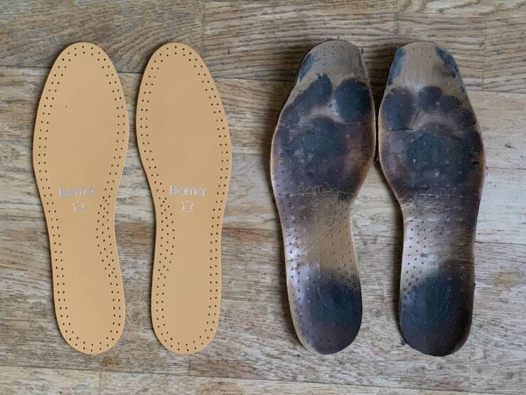 worn down by time - well worn insoles - Bama 27 Bamax samm