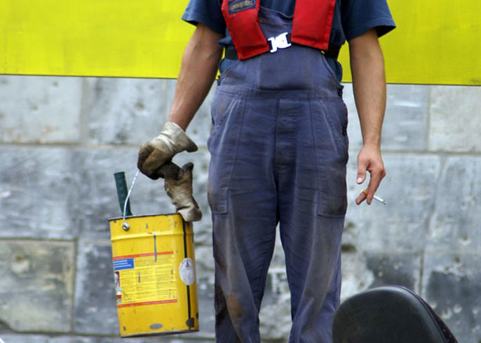 Equipment operator used brake cleaner to remove grease from his hands and arms, then proceeded to light up a cigarette on his way out of the work area... Fairly significant second degree burns on both hands and forearms.