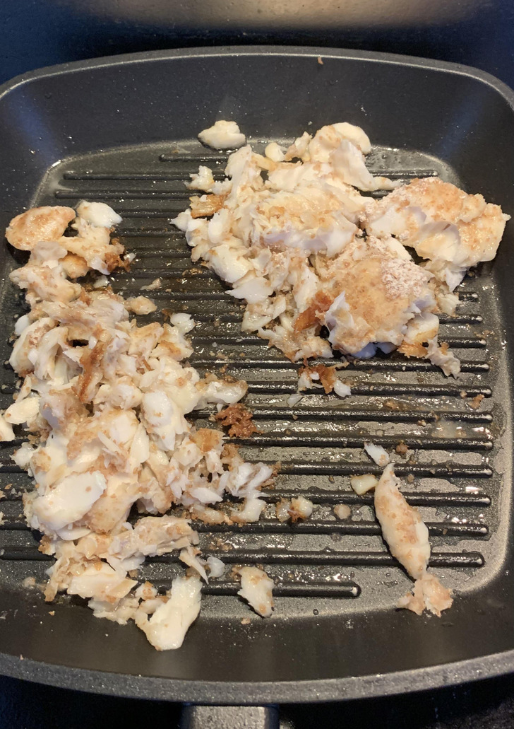 “My girlfriend told me she has never cooked fish before. I didn’t expect scrambled haddock.”