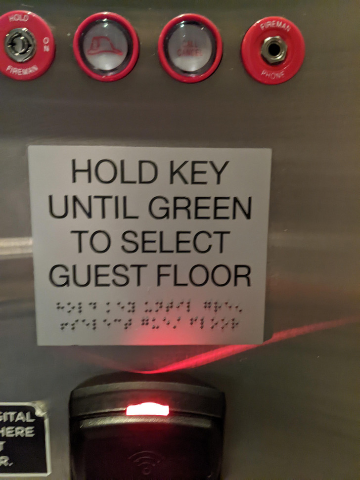 “Good thing they added Braille.”