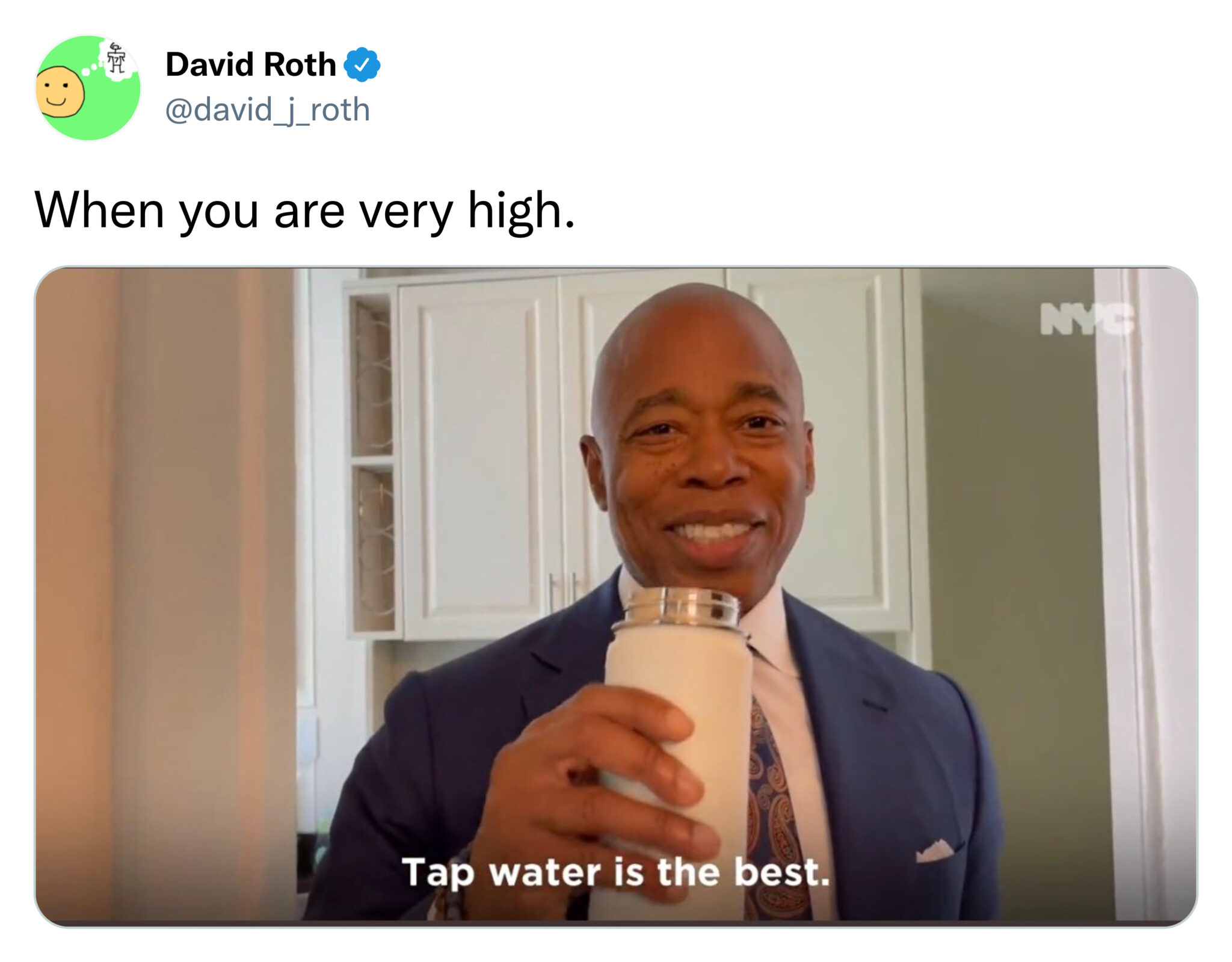 funny tweets and posts on twitter -  presentation - 9 H David Roth When you are very high. Tap water is the best. Nyc