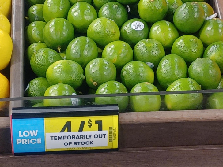 surprising things people found or experienced - persian lime - Low Price A$1 Temporarily Out Of Stock Product of Mexico t 2018 Sig