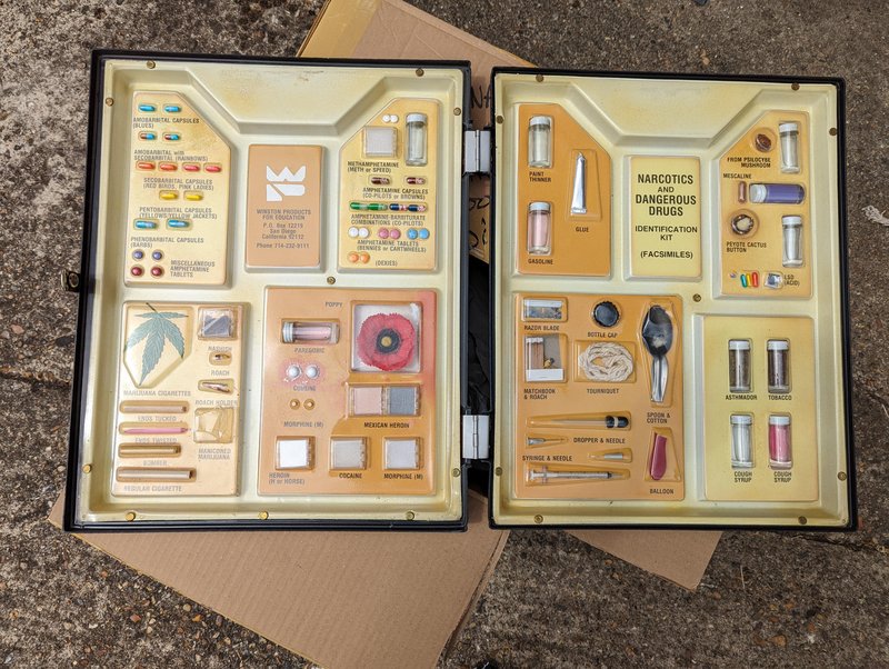 fascinating photos  - Drug identification kit used to train customs officials in Dubai