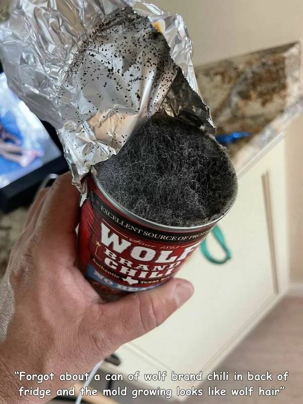 escalated quickly - drinkware - Excellent Source Of Pro Wol N Li Toxar Fr "Forgot about a can of wolf brand chili in back of fridge and the mold growing looks wolf hair"