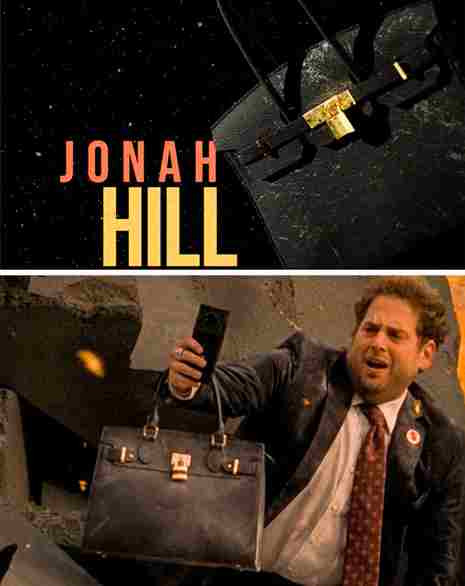 During the closing credits of the movie Don’t Look Up, the bag of Jonah Hill’s character is floating around in space. But in the next scene, you can see it on the character’s hand.