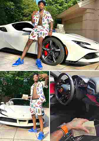 Rapper 21 Savage Million Dollar Ferarri