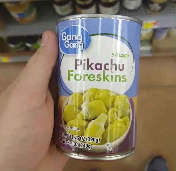creepy images - pikachu foreskin food - Large Pikachu Foreskins