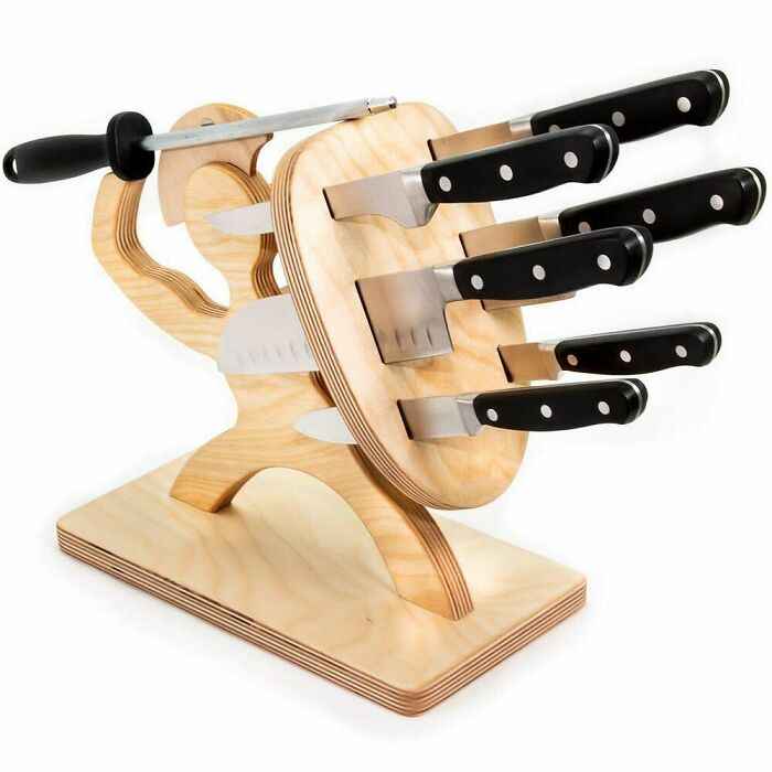 wtf and bizarre products - spartan knife block -