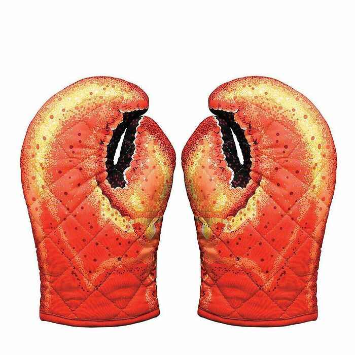 wtf and bizarre products - Boston Warehouse Lobster Claw Oven Mitt