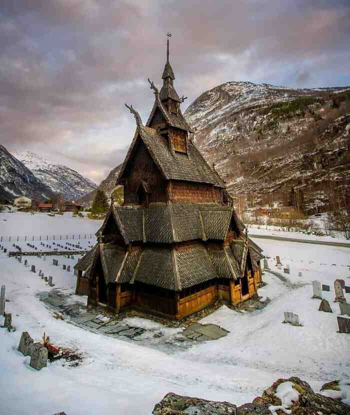 fascinating places - An 800-Year-Old Church In Borgund