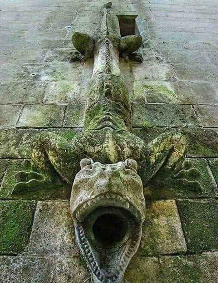 fascinating places - Drain Pipe In The Castle Of Pierrefonds In France