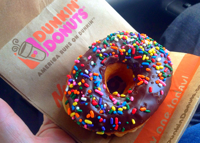 Ex Dunkin employee here: decaf, no questions asked. But when the frosting in the donuts was melty, I would put it in the bag upside down