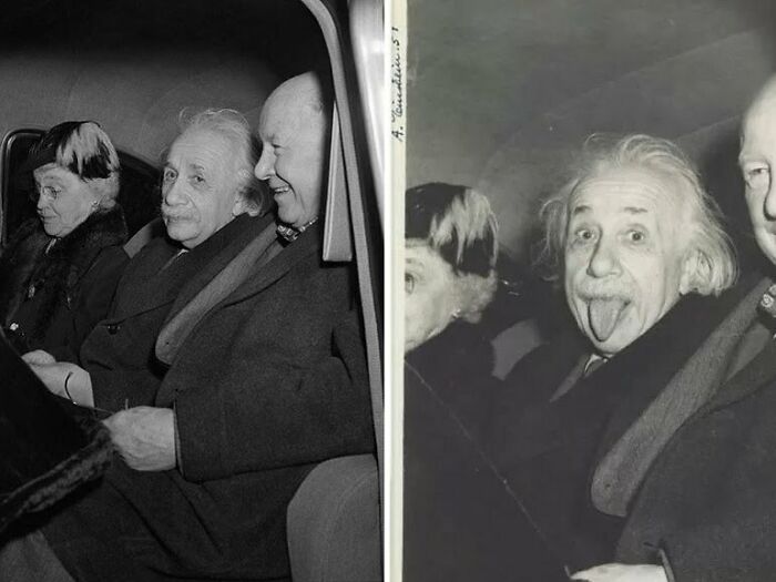 Cool photos from new angles - albert einstein with his tongue out
