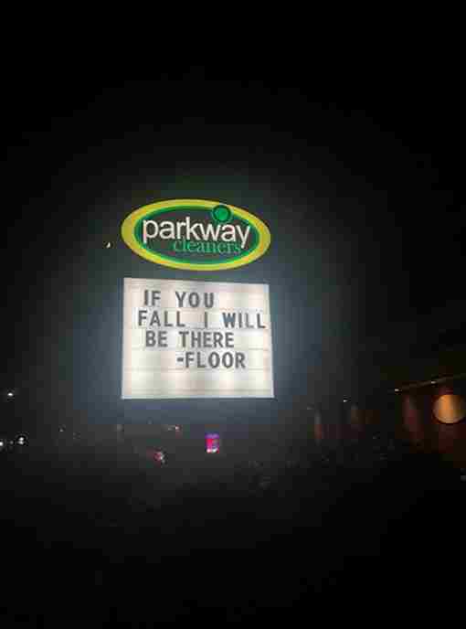 technically correct - night - parkway cleaners If You Fall I Will Be There Floor