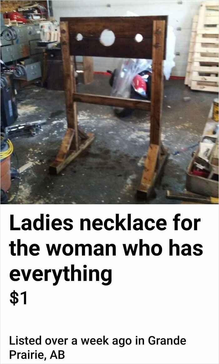 wtf Facebook marketplace sales - nichtraucher - Ladies necklace for the woman who has everything $1 Listed over a week ago in Grande Prairie, Ab