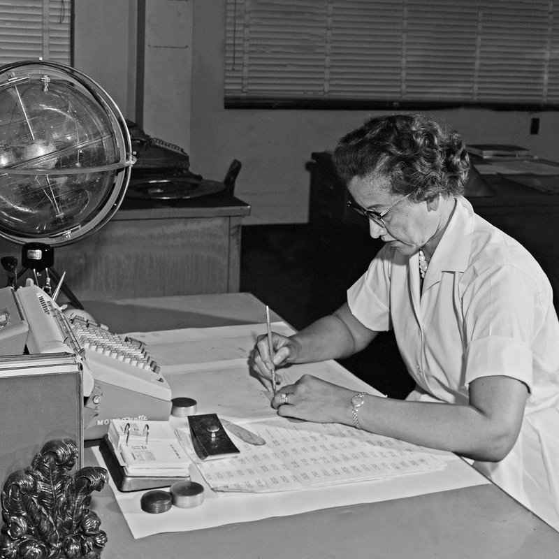 Katherine Johnson, “human computer”, famously calculated the flight trajectory for Alan Shepard, the first American in space, in 1962