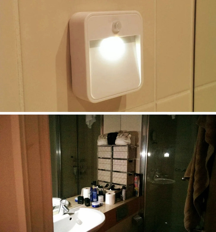 “I put a motion-sensing light in my bathroom to avoid getting blinded when I have to go in the middle of the night.”