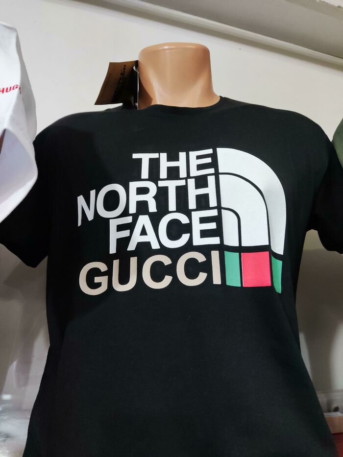 poorly designed - north face gucci t shirt - Hug The North Face Gucci