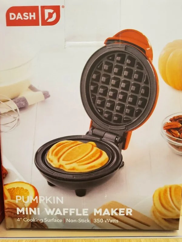 photoshop fails - pumpkin mini waffle maker - Dash D Mie Bay Bid A Pumpkin Mini Waffle Maker 4" Cooking Surface | NonStick | 350 Watts