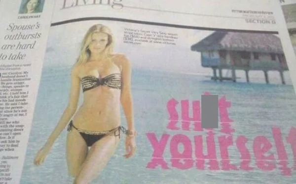 photoshop fails - suit yourself - Cara Spouse's outbursts are hard do take Come al mo Section G Sh yoursel