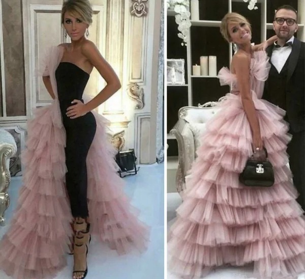 photoshop fails - tulle layered dress - S