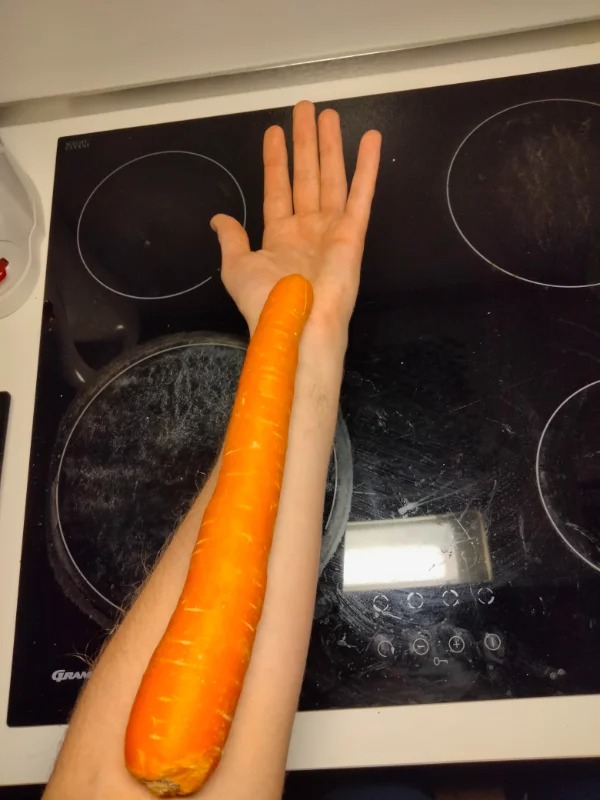 The sheer size of this carrot.