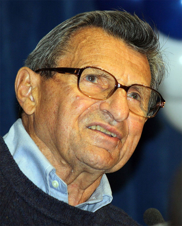 Joe Paterno

JoePa was the shining beacon of what it meant to be a college coach when I was getting inducted into college football. And then...wow.

For those that don't know.. he knowingly allowed and covered up for Jerry Sandusky. He saw with his owns eyes Sandusky molesting a 10 year old boy in the Penn State shower facilities and did nothing