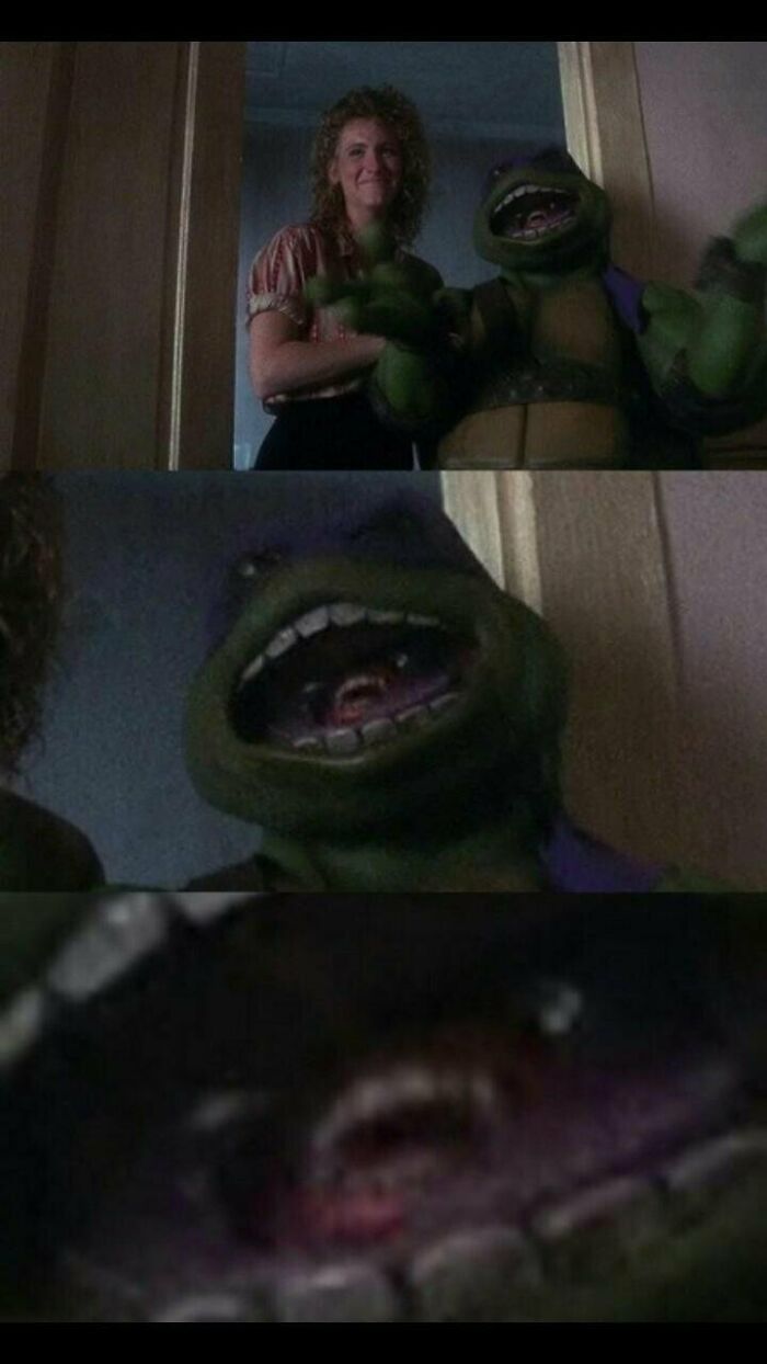 movie mistakes - teenage mutant ninja turtles mouth meme
